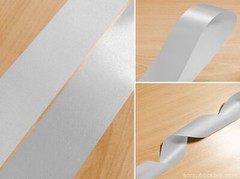 White 10mm 16mm 25mm 40mm Satin Ribbon For Scrapbooking Wedding Wrap Decorations