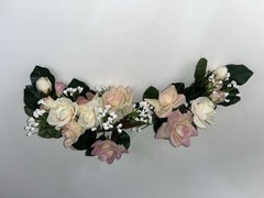 Pink & White & Greenery Artificial Floral Piece