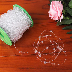 200FT Roll Clear Garland Diamond Strand Acrylic Crystal Bead DIY Wedding Curtain