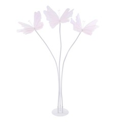 2Pcs Artificial Butterflie Decoration with Standing Base Realistic Wedding Decor