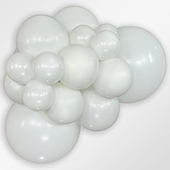 Fashion Balloons, 18 Inch, 6Pcs – Elegant Latex Round Balloons for White