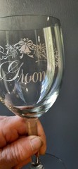 Vintage Bride and Groom Wedding Champagne/Wine Toasting Glasses [ Keepsake Item]