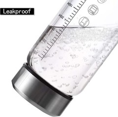 TONGRANG-LIFE 12Oz Glass Water Bottle,Glass Shaker Bottle,Small Clear