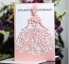 10PCS Laser Cut Party Invitations Sweet 16, Wedding, Quinceanera Party Card