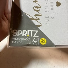 Lot of 2 Spritz «Thank For Being Part Of Our Day» Cards 24 Count Set Each Box