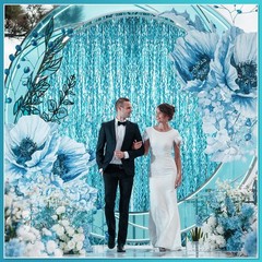 10 Pieces 3.3 x 6.6 Ft Foil Fringe Backdrop Party Wavy Tinsel Fringe Curtain …