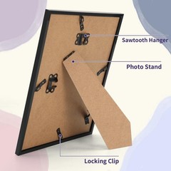 8×10 Black Picture Frames Set of 12 for Displaying 8 x 10 Photos, Multi 8×10 …