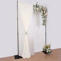 10 feet x 12 feet BLACK Heavy Duty Metal DIY Adjustable Backdrop Stand Party