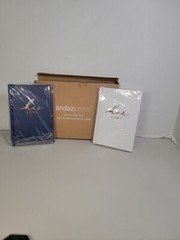 Andazpess Wedding His/Her Vows Books Navy & White W/Gold FOIL EDGES, 64 Pages