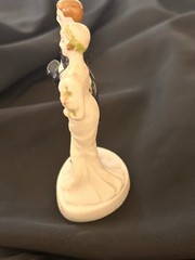 Antique Bisque Porcelain Wedding Cake Topper 1920’s