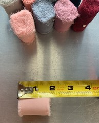 Chiffon Ribbon Mixed Color Silk Ribbon Set 9 Rolls 1.5″ x 3yd 2 Colors Used