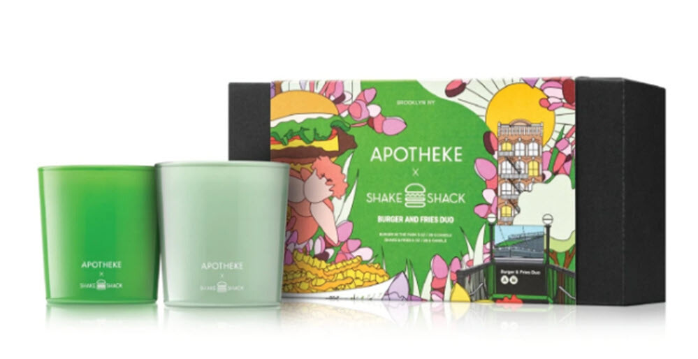 NEW Limited SHAKE SHACK X APOTHEKE Set of 2 5 oz Candles 25 – 35 hours burn time