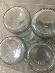 4 Pieces David Tutera Mini Glass Bottle without Cork Top