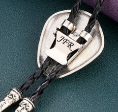 Custom Bolo Tie for Men – Western Cowboy Necklace, Personalized Gift