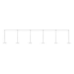 Wedding Silver/Purple Decoration Stand Rectangle Party Backdrop W/ Pedestal