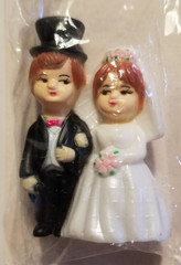 Darice Wedding Couple Figurines Topper Favors 2 Sets 2″ Tall Wedding