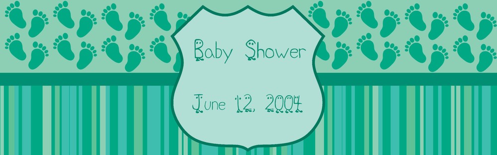 100 Feet Baby Shower Water Bottle Labels Personalized Waterproof self adhesive