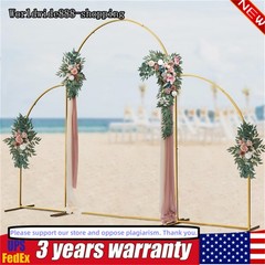 Metal Arch Backdrop Stand Gold Wedding Arch Stand Set of 3 for Party Decor