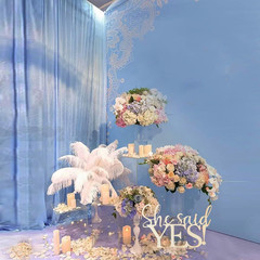 «She Said Yes» Wedding Engagement Centerpiece Table Decor,Bridal Shower Wedding