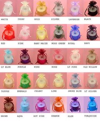 8×12″ Organza Bag-10/pk, PREMIUM QUALITY, Wedding Party Favor Gift Candy Pouch.