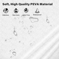 2 Pcs Plastic Lace Tablecloth, Spill-Proof 54″ X 108″ Rectangle White Lace
