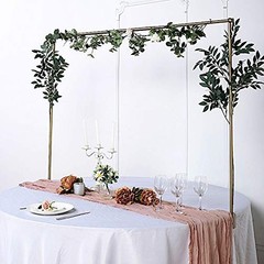 BalsaCircle 42-Inch Tall Gold Adjustable Over The Table Rod Stand B3320,