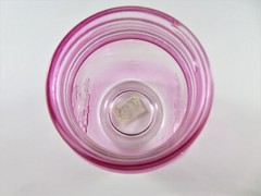 Country Cottage Glass Jars Vases Pink Pair Pint Size Centerpiece Wedding Décor