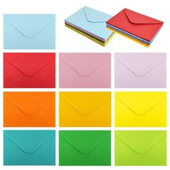 50 Pcs Gift Card Envelopes, Assorted Color Mini Envelopes 50 pcs, 10 colors