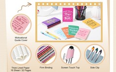 12 Sets/48 Pcs Appreciation Gifts for Employee, 24oz Inspirational Plastic Cups