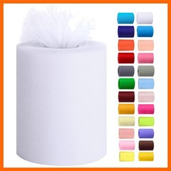 Tulle Rolls 6” by 100 Yards 300 feet Tulle Roll Spool Fabric for DIY Tutu Ski…