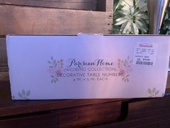 Table Top Decoration for Wedding Numbers 1-10 Real Wood Parisian Home , IN BOX