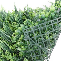 4 Green Assorted Artificial Greenery Foliage UV Protected WALL PANELS Events