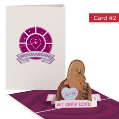 Lovepop Valentine Pop-Up Card for Her and Him – 4 pcs Star Wars 3D Greeting C…