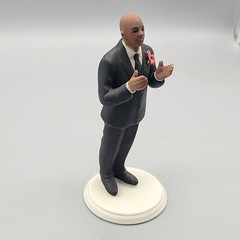 Wedding Cake Topper Weddingstar Porcelain Groom dark skin tone figurine 9489