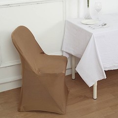 10 Taupe Stretchable Spandex Chair Covers Wedding Banquet Reception Decorations