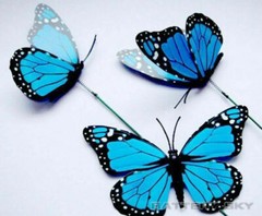 3D Colorful Artificial Butterflies Dummy Craft Wedding Party Floral Decor Gift*1