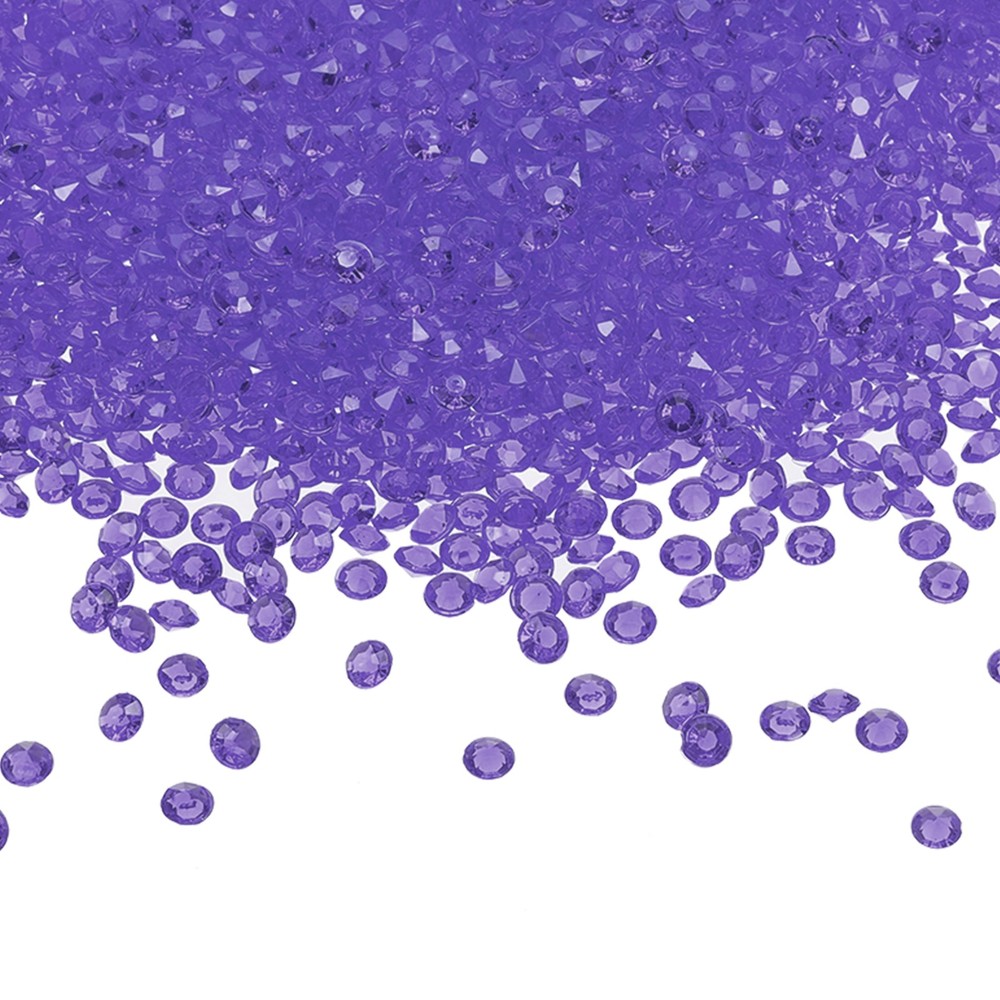 4000 Pcs Acrylic Wedding Table Diamonds 6 mm Crystals Gems Blue/Purple