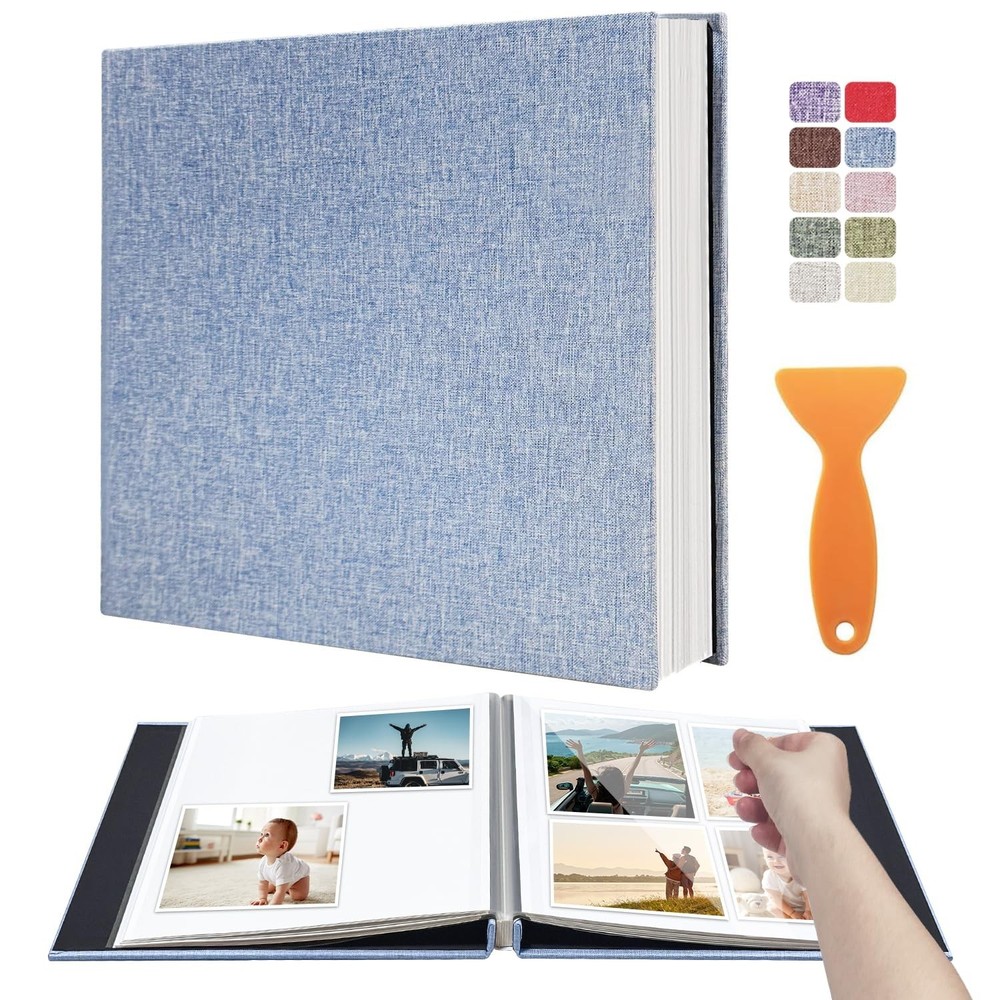 Large Photo Album Self Adhesive Scrapbook Album for 4×6 8×10 Pictures