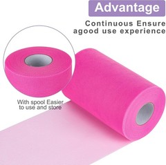 White Tulle Fabric Rolls 6 Inch by 100 Yards (300 feet) Tulle Roll Spool