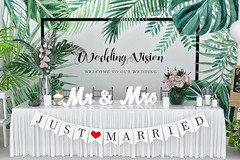 Mr and Mrs Sign for Wedding Table,Large White Mr and Mrs Sign,Wooden Letters,…