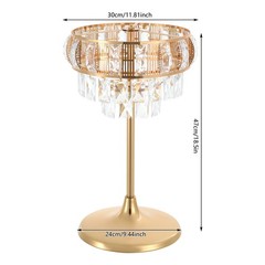 Gold Acrylic & Iron Flower Stand 30 × 45 cm Floor/Tabletop Wedding Centerpiece