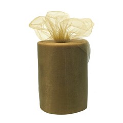 Old Gold Tulle Fall Decor – 6″ x 100 Yards, Thanksgiving, Christmas, Wreath