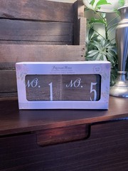 Table Top Decoration for Wedding Numbers 1-10 Real Wood Parisian Home , IN BOX
