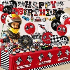 Race Car Birthday Party Decorations,185pcs Cars Birthday Decorations Plates a…