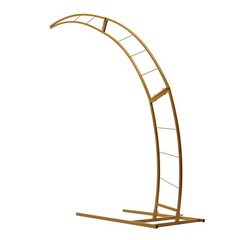 6.5ft Metal Crescent Moon Arch Wedding Party Plant Climbing Backdrop Stand Rack