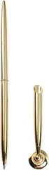 Gold Pen & Pen Stand Round Pen Holder Signing Set – Metal Attached Desk
