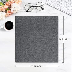 potricher Photo Album for 4×6 1000 Photos Linen Cover 1000 Pockets, Gray