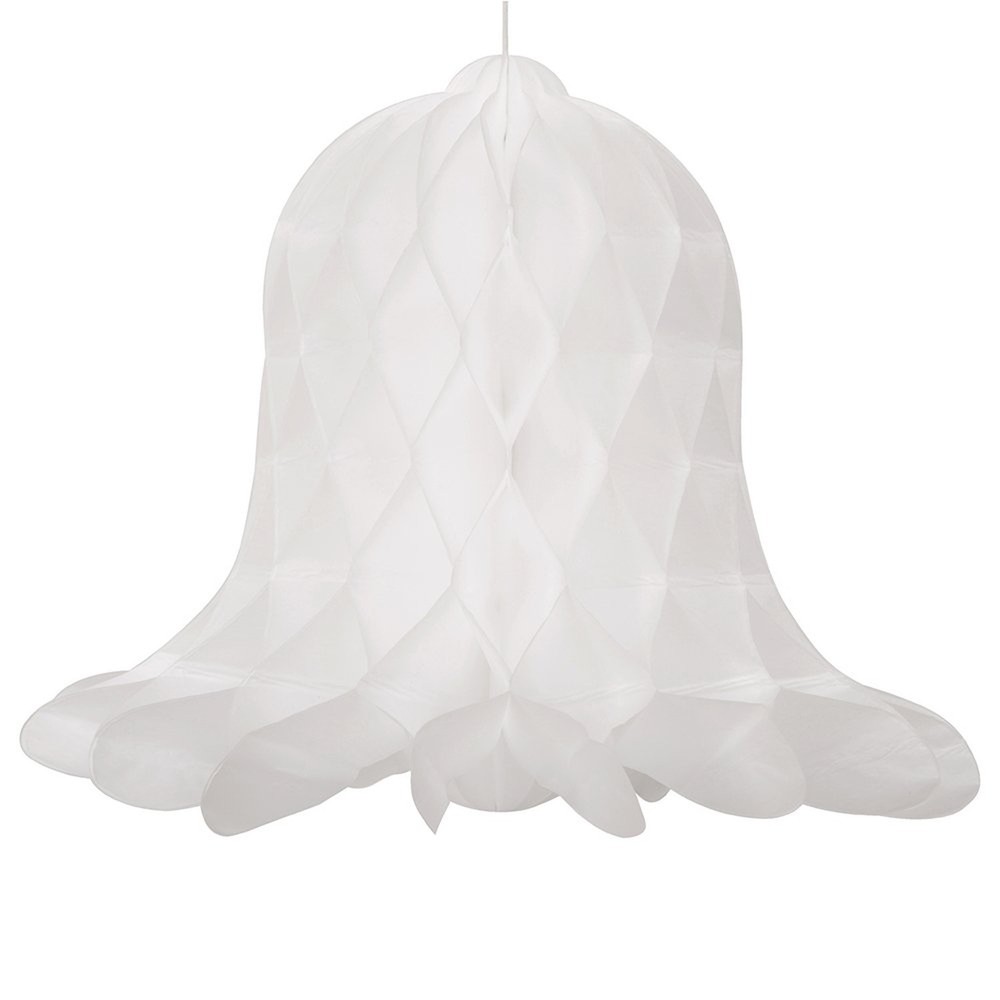 White Bells Honeycomb Paper Decorations – 9», 3 Count – Elegant Paper Party …