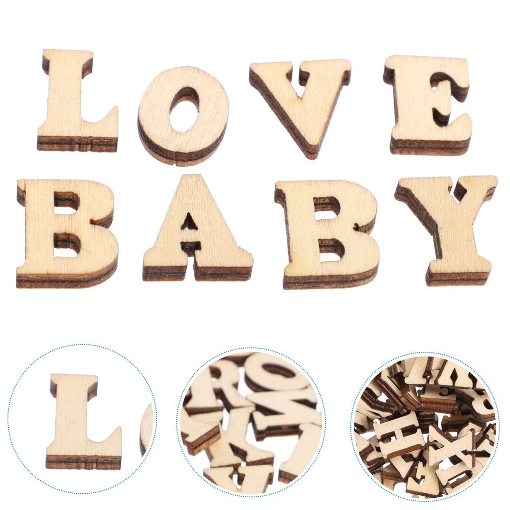 100PCS Doodle Educational Toy Small Natural Wooden Slice Craft Decor 15MM