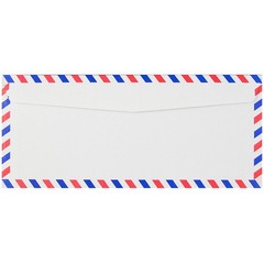 JAM PAPER #10 Airmail Envelopes – 4 1/8 x 9 1/2 – Business, 50 Per Pack